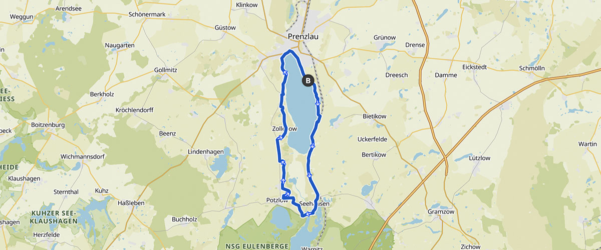 Streckenverlauf Kleiner UckerMarsch